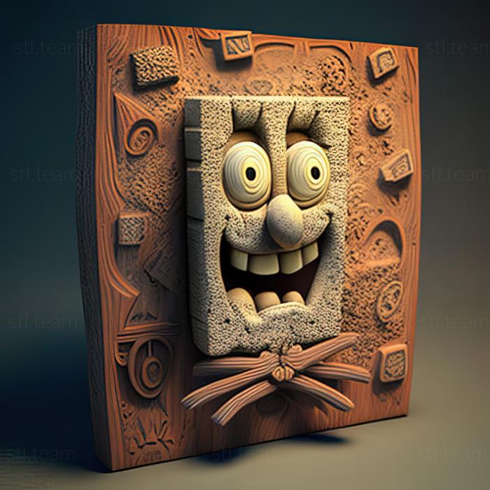 3D model SpongeBob in 3D (STL)